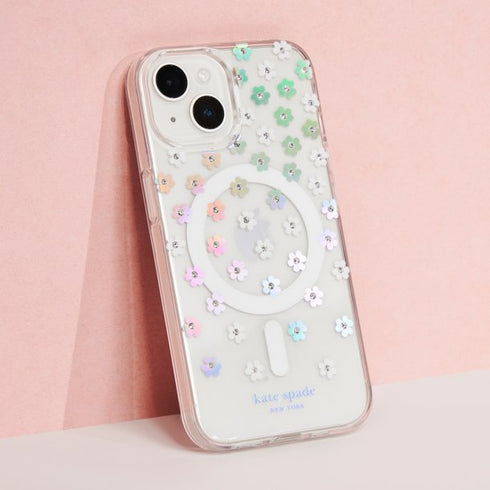Kate Spade Protective Case for MagSafe iPhone 15/14/13 - Scattered Flowers